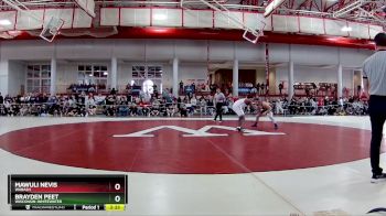 165 lbs Semifinal - Brayden Peet, Wisconsin-Whitewater vs Mawuli Nevis, Wabash