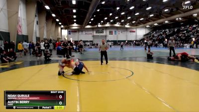 125 lbs Champ. Round 3 - Austin Berry, Mary vs Noah Gurule, Western Colorado University