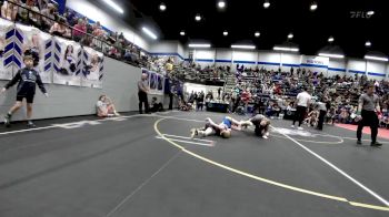 70 lbs Quarterfinal - Ted Fuggett-Henry, Comanche Takedown Club vs Corbin Hawkins, Noble Takedown Club