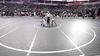46 lbs Semifinal - Asher Wilbur, Predator Wrestling vs Caleb De Los Reyes, Kansas Young Guns