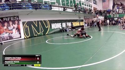 106 lbs Cons. Round 3 - Maddox Moos, Elyria Catholic vs Joseph Factora, Hoover (North Canton)