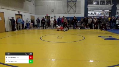 160 lbs R-64 - Rider Ludrosky, University-WV vs Leroy Corey, Hempfield