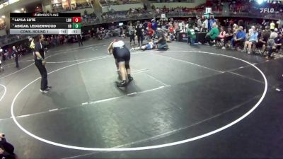 185 lbs Cons. Round 1 - Layla Lute, Lincoln Girls Wrestling vs Abigail Ledgerwood, Cedar Bluffs