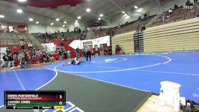 150 lbs Cons. Round 5 - Cayden Jones, Oak Hill vs Owen Porterfield, Contenders Wrestling Acadamy