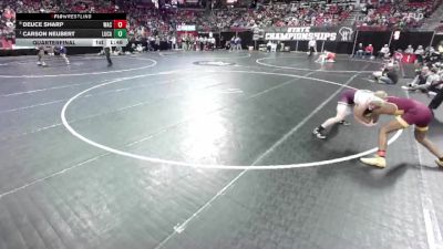 D1-126 lbs Quarterfinal - Carson Neubert, Luxemburg-Casco vs Deuce Sharp, West Allis Central