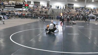A 157 lbs Cons. Round 1 - Caesar Harris, Stratford High School vs Brice Martin, Stone Memorial High School