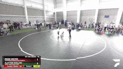 48 lbs Cons. Round 3 - Ridge Deeter, Sanderson Wrestling Academy vs Klayton Naillon, Hawk Wrestling Club