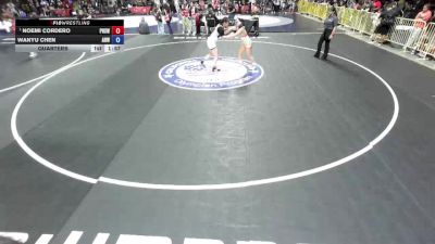 120 lbs Quarters - Noemi Cordero, Poway High School Wrestling vs Wanyu Chen, Animal House Wrestling