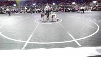 64 lbs Quarterfinal - Peyton Foos, Nixa Youth Wrestling vs Madden Yarbrough, Sparta Junior Bulldogs