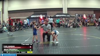 50 lbs Round 5 - Cael Maddox, Contenders Wrestling Academy vs Brian Grandelli, Mooresville Wrestling Club