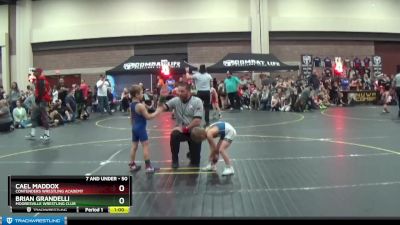 50 lbs Round 5 - Cael Maddox, Contenders Wrestling Academy vs Brian Grandelli, Mooresville Wrestling Club