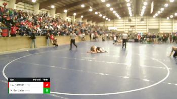 120 lbs Quarterfinal - Glade Harman, Mountain View vs Kelton Gonzales, Syracuse