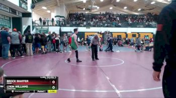 135 lbs Cons. Round 4 - Brock Shaffer, Kuna vs Lykin Williams, Lonestar