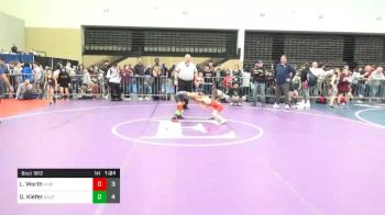 57 lbs Quarterfinal - Logan Worth, Vougar's Honors ES vs Derik Kiefer, GA Justice Takedown ES