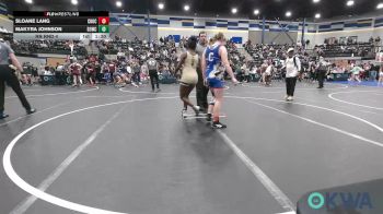 125 lbs Rr Rnd 4 - Sloane Lang, Choctaw Ironman Youth Wrestling vs MaKyra Johnson, D3 Wrestling Cluib