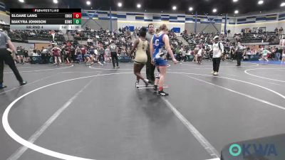 125 lbs Rr Rnd 4 - Sloane Lang, Choctaw Ironman Youth Wrestling vs MaKyra Johnson, D3 Wrestling Cluib