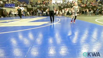 58 lbs Round Of 16 - Lane Plumlee, Mustang Bronco Wrestling Club vs Knox Williams, Perry Wrestling Academy