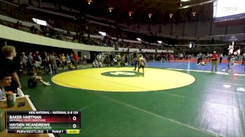 National 6-8 120 Quarterfinal - Baker Hartman, Smithfield Youth Wrestling vs Hayden Mcandrews, Corprate Landing Middle School