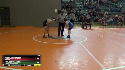 115 lbs Round 3 - Nicolas Frazier, Hoover vs Holden Vaughn, Tupelo High School