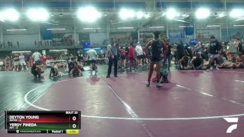 106 lbs Placement Matches (16 Team) - Deyton Young, Rayne vs Yerdy Pineda, MF1