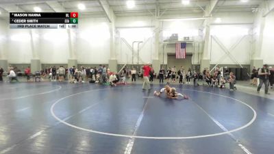73 lbs 3rd Place Match - Ceder Smith, Sanderson Wrestling Academy vs Mason Hanna, Westlake