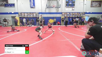 49 lbs Semifinal - Ryder Jenkins, Beggs Youth Wrestling Program vs Brody Boyd, Team Tulsa Wrestling Club