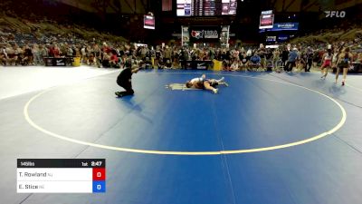 145 lbs Cons 32 #2 - Thea Rowland, NJ vs Emma Stice, NE