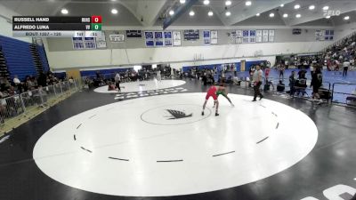 120 lbs Cons. Round 2 - Russell Hand, Redondo Union High School vs Alfredo Luna, Victor Villians
