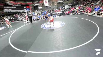 138 lbs Moses Mendoza, SCVWA - Santa Clara Valley Wrestling Association vs Orion Hill, SAWA - Sacramento Area Wrestling Association