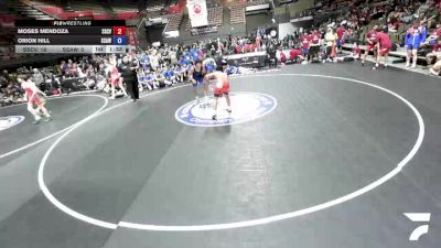 138 lbs Moses Mendoza, SCVWA - Santa Clara Valley Wrestling Association vs Orion Hill, SAWA - Sacramento Area Wrestling Association