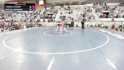 U20 Women - 65 lbs Semis - Daniella Nugent, MA vs Annelise Obermark, MO