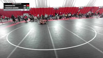 16U Boys - 138 lbs 5th Place Match - Jonathan Sandrik, Wisconsin vs Kingston Pak, Minnesota