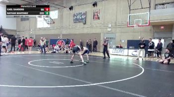 141 lbs Champ. Round 1 - Nathan Martinez, Clackamas Unattached vs Cael Sanders, Unattached