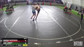 132 lbs Quarterfinal - Aden Jenkins, Battle Mountain vs Jackson Armstrong, White Pine