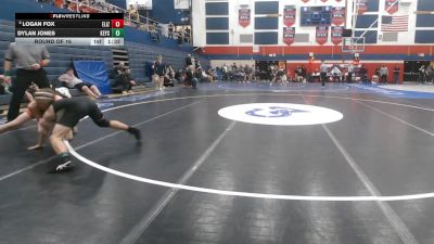 139 lbs Round Of 16 - Logan Fox, Elizabeth Forward vs Dylan Jones, Keystone Oaks