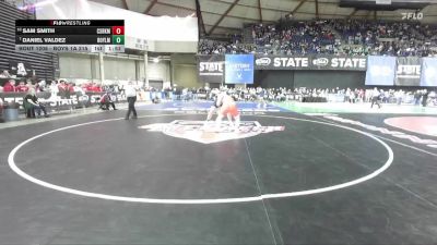 Boys 1A 215 lbs Champ. Round 2 - Daniel Valdez, Royal vs Sam Smith, Castle Rock