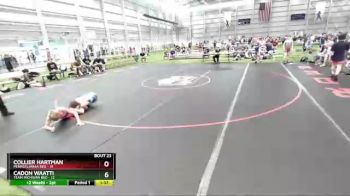 100 lbs Semis & 3rd Wb (16 Team) - Collier Hartman, Pennsylvania Red vs Cadon Waatti, Team Michigan Red