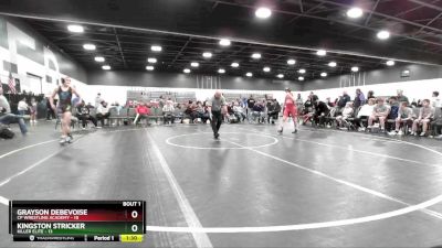 119 lbs Round 1 (8 Team) - Grayson Debevoise, CP Wrestling Academy vs Kingston Stricker, Killer Elite