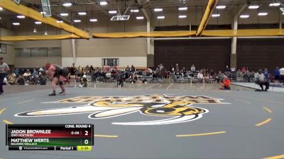 285 lbs Cons. Round 4 - Matthew Werts, Baldwin Wallace vs Jadon Brownlee, Ohio Northern