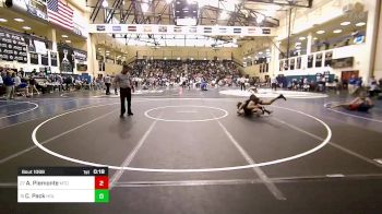107 lbs Consi Of 16 #2 - Anthony Piemonte, Mt. Olive vs Carter Pack, Holy Spirit