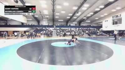 133 lbs Cons. Round 2 - Danny Hopkins, Gettysburg vs Maximillian Connell, Marymount