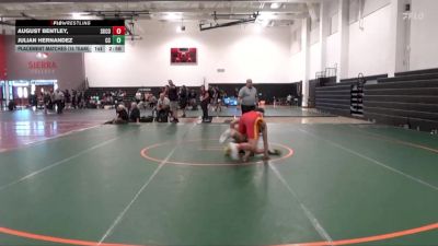 141 lbs Placement Matches (16 Team) - Julian Hernandez, Chabot College vs August Bentley,, Skyline College