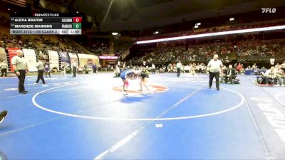 105 Class 2 lbs Quarterfinal - Kinley Harker, Lee`s Summit West vs Brooklyn Robinson, Northwest