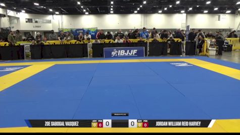 Jordan William Reid Harvey vs Zoe Sabogal Vasquez 2025 World IBJJF Jiu-Jitsu No-Gi Championship