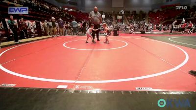 37-40 lbs Semifinal - Riley Tarwater, Eufaula Ironheads Wrestling Club vs Maesa Brigge, Mojo Grappling Academy