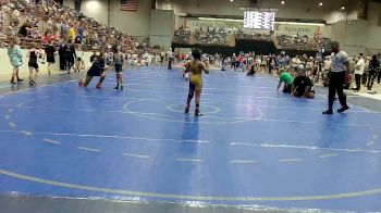 76 lbs Consi Of 16 #2 - Drayven James, Rockmart Takedown Club vs Santiago Zapata, Woodland Wrestling