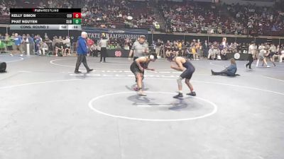 D 1 138 lbs Cons. Round 2 - Phat Nguyen, Slidell vs Kelly Simon, C.E. Byrd