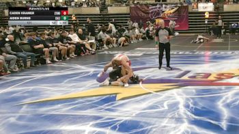 121 lbs Quarterfinals (8 Team) - Caden Kramer, Staples-Motley, MN vs Aiden Burns, Caledonia, MN