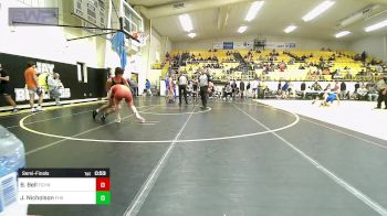 140-A lbs Semifinal - Brendan Bell, Fort Gibson Youth Wrestling vs Jaydon Nicholson, Fayetteville High School