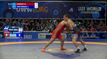 67 kg Final 3-5 - Miakhdi Abubakarovitch Iakhiaev, Rus vs Joni Khetsuriani, Geo